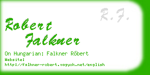 robert falkner business card